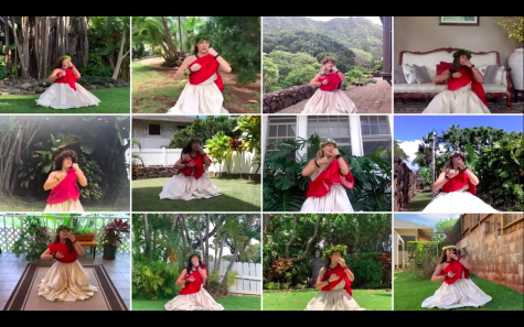 Screenshot from the 2020 Holokū pageant 