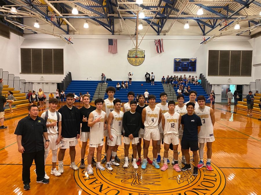 The 2019-2020 Punahou Boy's Basketball Team