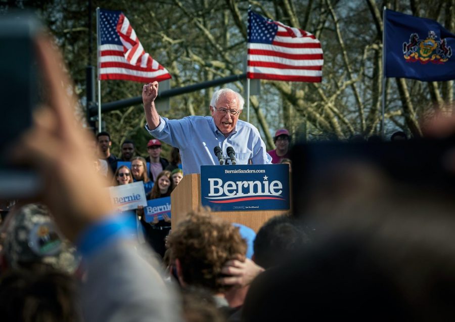 Bernie+Sanders+at+a+rally+in+Pittsburgh.+Photo+Courtesy+of+Vidar+Nordli-Mathisen+on+Unsplash.
