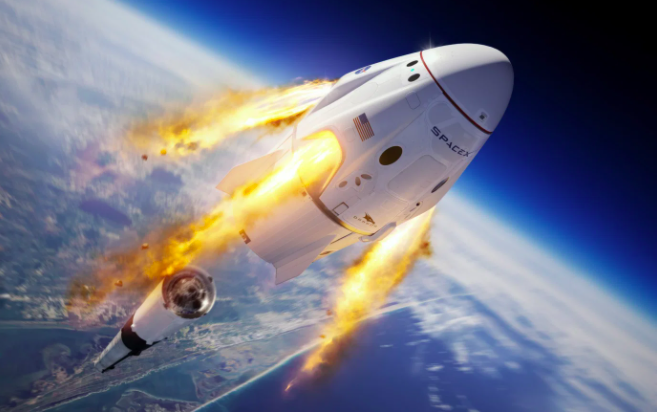 The SpaceX Dragon. Photo Courtesy of BBC.