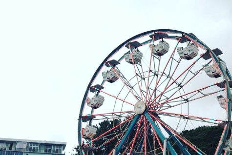 A ferris wheel provided by E.K. Fernandez at the 2018 Punahou Carnival