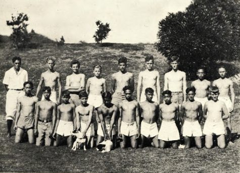 Boxing Club photo from the 1930 edition of the Oahuan